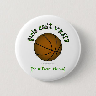Chapa Redonda De 5 Cm Baloncesto - Verde