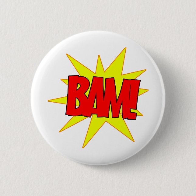 Chapa Redonda De 5 Cm ¡Bam! (Anverso)