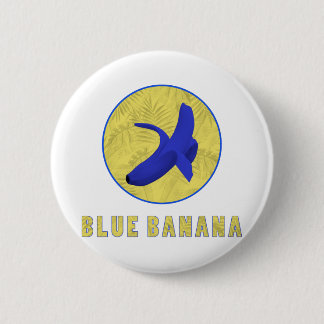 Chapa Redonda De 5 Cm banana azul
