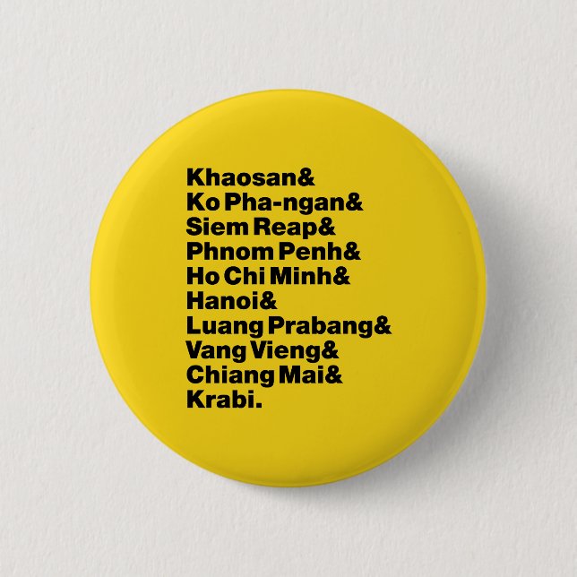 Chapa Redonda De 5 Cm Banana Pancake Trail / Circuito (Anverso)