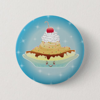 Chapa Redonda De 5 Cm Bananasplit de la fantasía