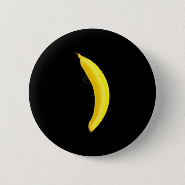 Chapa Redonda De 5 Cm banane (Anverso)
