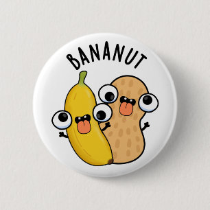 Chapa Redonda De 5 Cm Bananus Funny Fruit Banana Pun