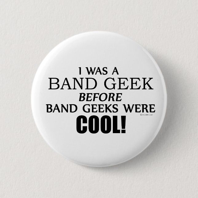 Chapa Redonda De 5 Cm Band Geek (Anverso)
