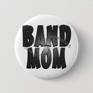 Chapa Redonda De 5 Cm Band Mom Whimsical