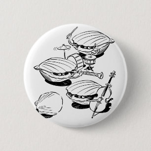 Chapa Redonda De 5 Cm Banda de la concha de peregrino