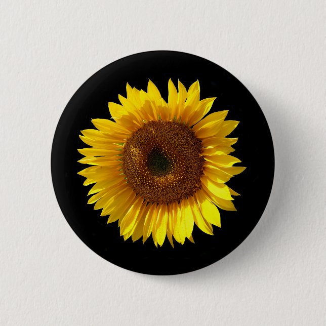 Chapa Redonda De 5 Cm Banda del girasol (Anverso)