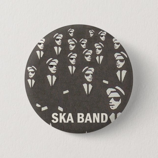Chapa Redonda De 5 Cm banda del ska (Anverso)