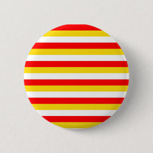 Chapa Redonda De 5 Cm bandas de la bandera de Guernsey rojo amarillo bla