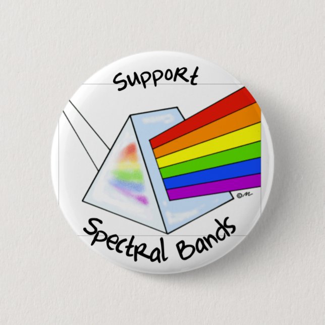 Chapa Redonda De 5 Cm Bandas espectrales (Anverso)