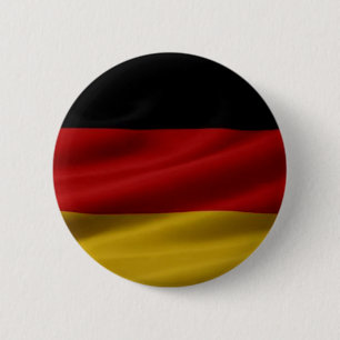 Chapa Redonda De 5 Cm Bandera alemana