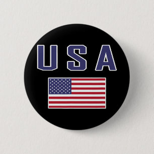 Chapa Redonda De 5 Cm Bandera Americana Cool Patriótica Banderas Usa Hom
