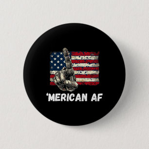 Chapa Redonda De 5 Cm Bandera Americana De La Af 4 De Julio Patriótico G