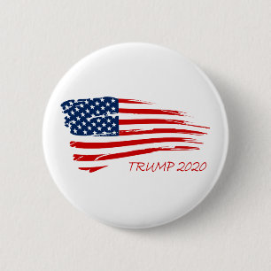 Chapa Redonda De 5 Cm Bandera americana del triunfo 2020 popular
