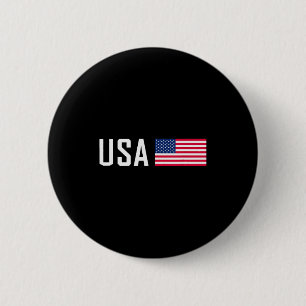 Chapa Redonda De 5 Cm Bandera Americana Genial Patriótica Hombres Mujere