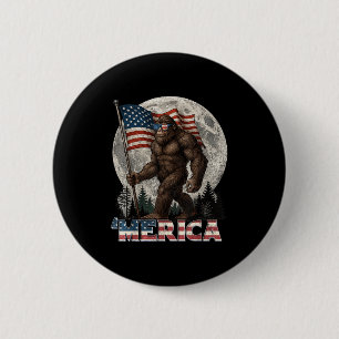 Chapa Redonda De 5 Cm Bandera Americana Grande Graciosa El 4 De Julio Ho