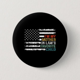 Chapa Redonda De 5 Cm Bandera Americana Hijo Favorito De Mi Suegra