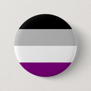 Chapa Redonda De 5 Cm Bandera asexual del orgullo