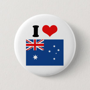 Chapa Redonda De 5 Cm Bandera australiana