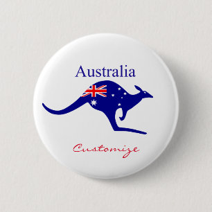 Chapa Redonda De 5 Cm Bandera australiana Thunder_Cove
