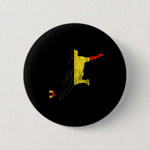 Chapa Redonda De 5 Cm Bandera belga de Bélgica Bélgica Belgie Fútbol bel