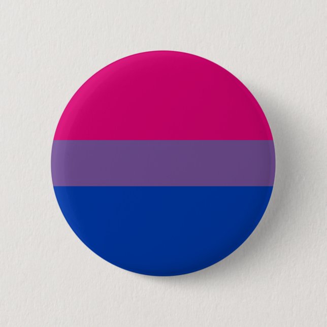 Chapa Redonda De 5 Cm Bandera bisexual del orgullo (Anverso)