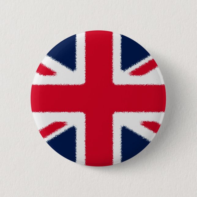 Chapa Redonda De 5 Cm Bandera británica (Anverso)