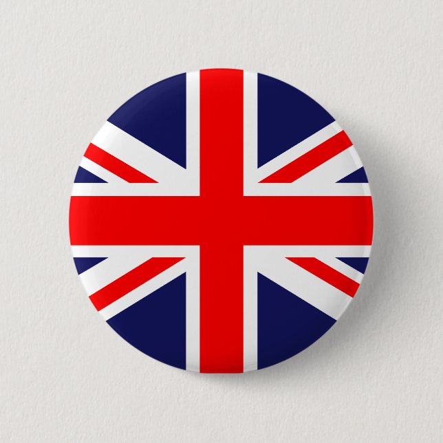 Chapa Redonda De 5 Cm Bandera británica (Anverso)