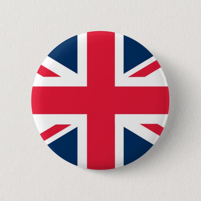 Chapa Redonda De 5 Cm Bandera británica (Anverso)