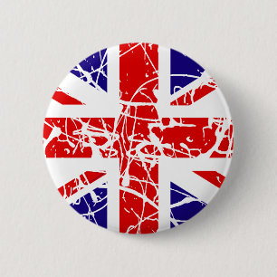 Chapa Redonda De 5 Cm Bandera BRITÁNICA