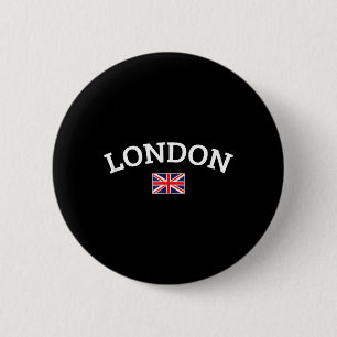 Chapa Redonda De 5 Cm Bandera británica Union Jack de Londres regalo de