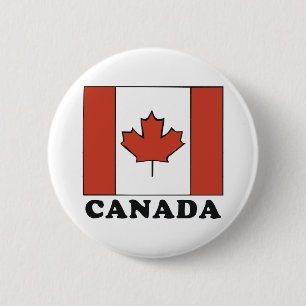 Chapa Redonda De 5 Cm Bandera canadiense