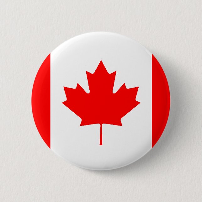 Chapa Redonda De 5 Cm Bandera canadiense (Anverso)