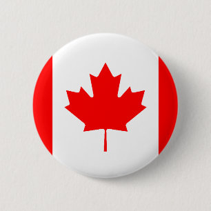 Chapa Redonda De 5 Cm Bandera canadiense