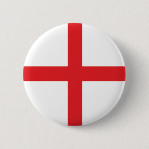Chapa Redonda De 5 Cm Bandera clásica de Inglaterra - Cruz de San Jorge