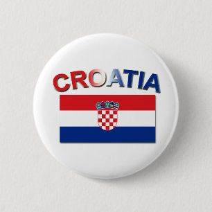 Chapa Redonda De 5 Cm Bandera croata 2