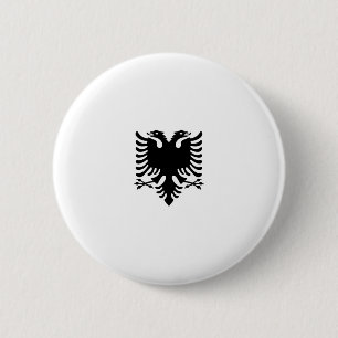 Chapa Redonda De 5 Cm Bandera de Albania