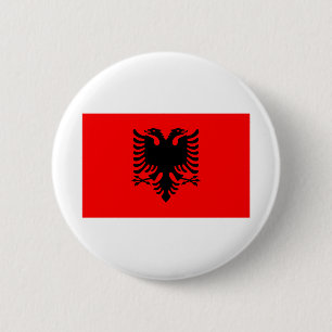 Chapa Redonda De 5 Cm Bandera de Albania