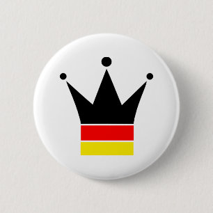 Chapa Redonda De 5 Cm Bandera de Alemania