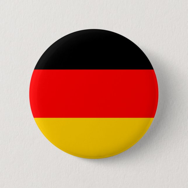 Chapa Redonda De 5 Cm Bandera de Alemania (Anverso)