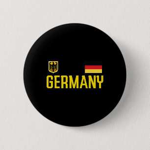 Chapa Redonda De 5 Cm Bandera de Alemania Deutschland Fútbol Fútbol Faná