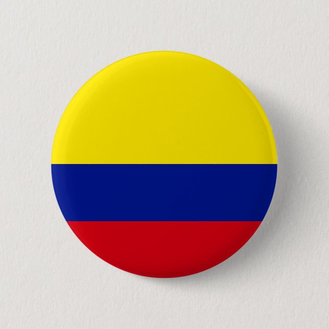 Chapa Redonda De 5 Cm Bandera de alta calidad de Colombia (Anverso)