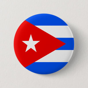 Chapa Redonda De 5 Cm Bandera de alta calidad de Cuba
