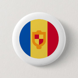 Chapa Redonda De 5 Cm Bandera de Andorra