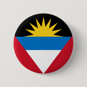 Chapa Redonda De 5 Cm Bandera de Antigua y Barbuda