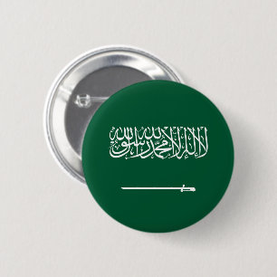 Chapa Redonda De 5 Cm Bandera de Arabia Saudita