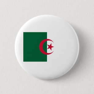 Chapa Redonda De 5 Cm Bandera de Argelia