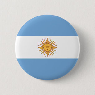 Chapa Redonda De 5 Cm Bandera de Argentina