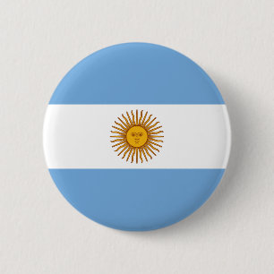 Chapa Redonda De 5 Cm Bandera de Argentina