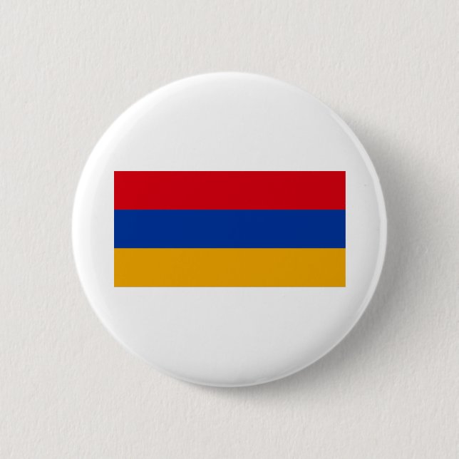 Chapa Redonda De 5 Cm Bandera de Armenia (Anverso)